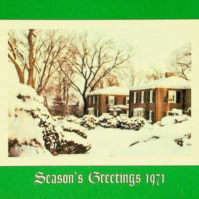 Carroll Family Christmas Card 1971