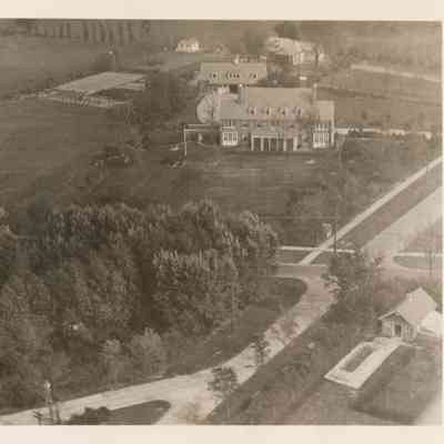 Aerial view of 6 East Laurel Avenue, Alfred T. Carton estate