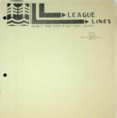Newsletter, 1980-83, League Lines, League of Women Voters of Lake Forest