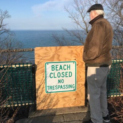 "Beach closed"