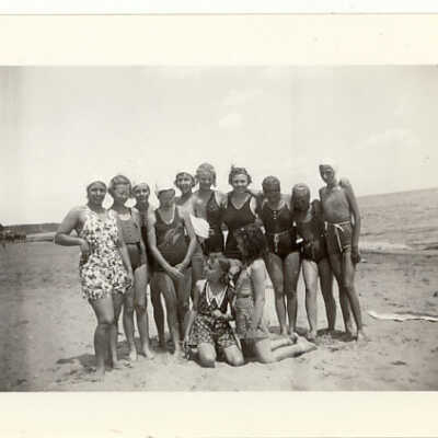 YWCA group on the beach