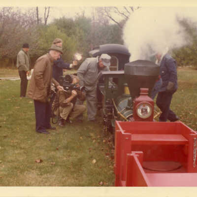 Stanely Wells Collection of Donnelly's Trains at his farm