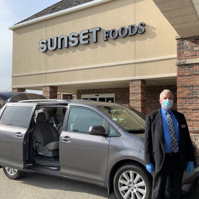"Instacart pickup from Sunset"