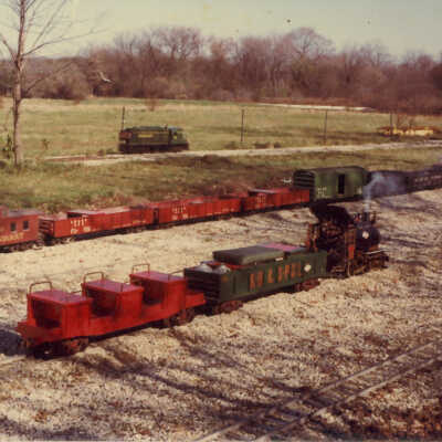 Stanley Wells Collection of Donnelly's Trains at his farm
