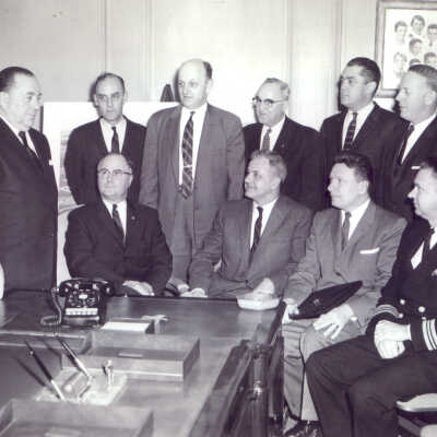 Mayors Meeting - North Shore Line closing 1961