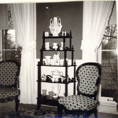 Sitting area at window of Quinlan home