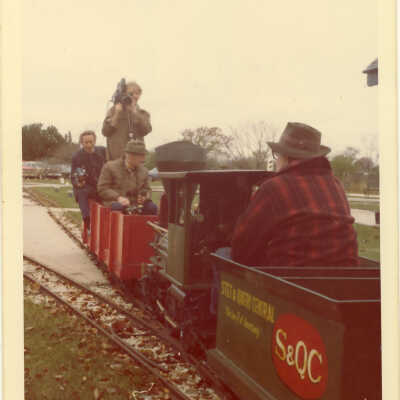Stanely Wells Collection of Donnelly's Trains at his farm