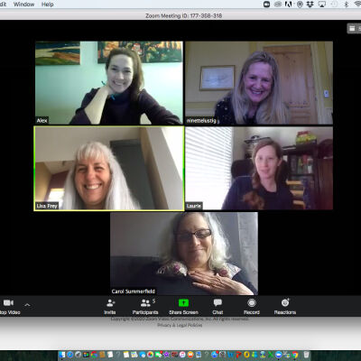 "Stay-at-home staff meeting"