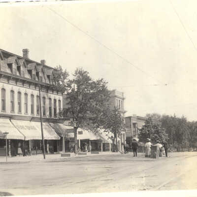 Highland Park looking south on St. Johns Avenue from Central Street.