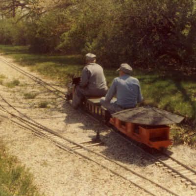 Stanely Wells Collection of Donnelly's Trains at his farm