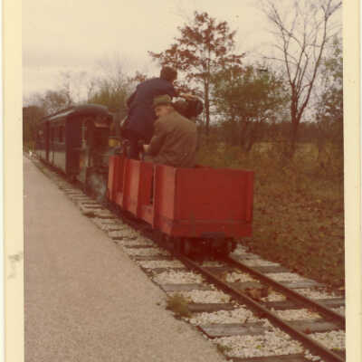 Stanely Wells Collection of Donnelly's Trains at his farm