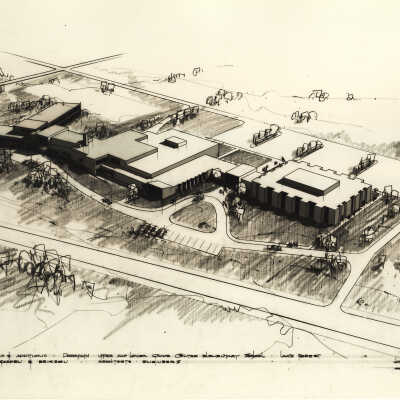 Architectural rendering of Deerpath School