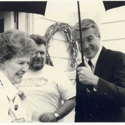 Campaigning with Governor Jim Edgar