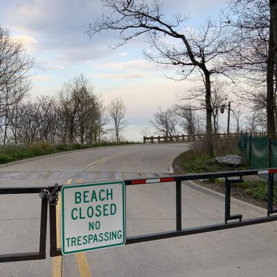 "Beach closed"