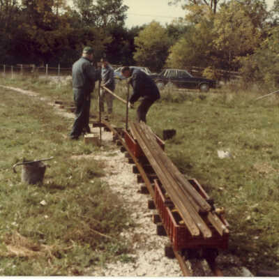 Stanely Wells Collection of Donnelly's Trains at his farm