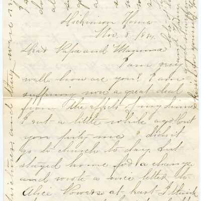 Letter to Papa and Mamma