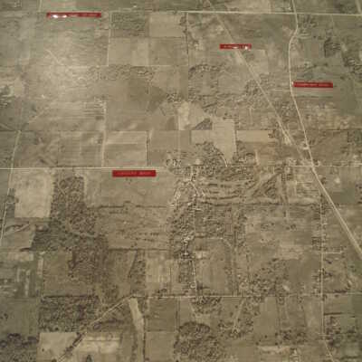 Aerial photograph of southwest Lake Forest