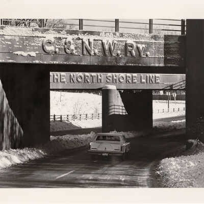 Chicago and North Western Railway and North Shore Line bridges over Westleigh