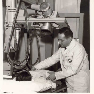 Dr. Melamed with Patient