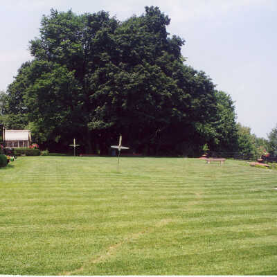 View of the north lawn of Edward Byron Smith house