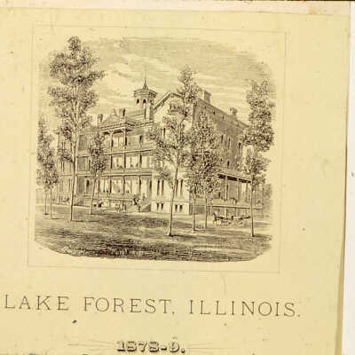 Lake Forest building, drawing