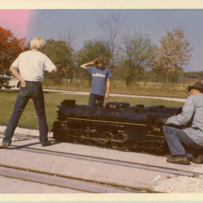 Stanely Wells Collection of Donnelly's Trains at his farm