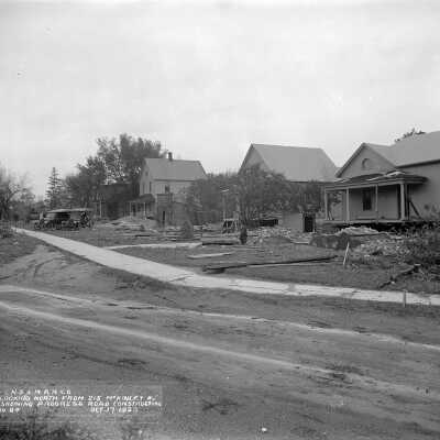 Looking north from 215 McKinley Road