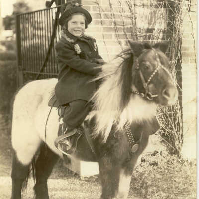 Shirley Paddock on pony