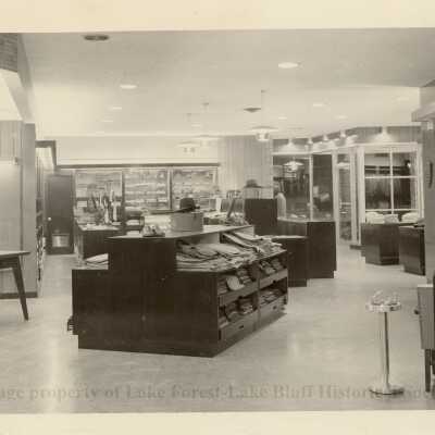 Interior view of Robertson's Men's Clothing Store