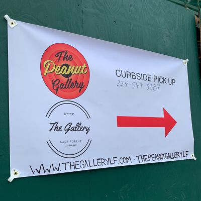 "Curbside pickup at The Peanut Gallery"