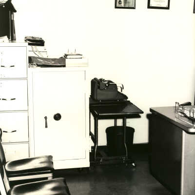 Police department office interior