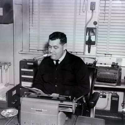 Police department office interior
