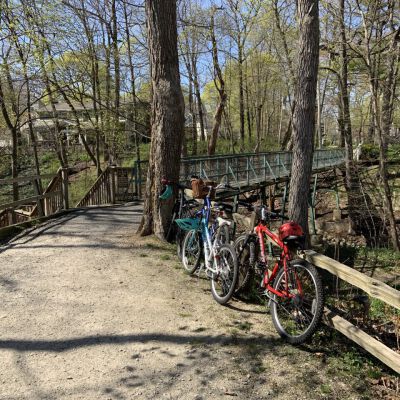 "Biking and ravining"