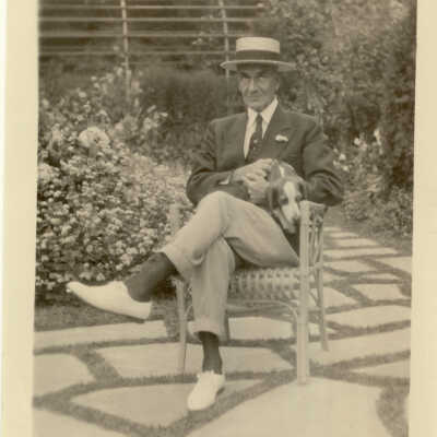 Robert McGann With a Dog