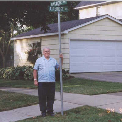 William Robert Atteridge at the intersection of Oakwood and Atteridge Road