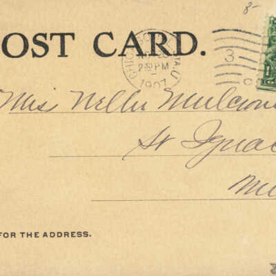 post card verso