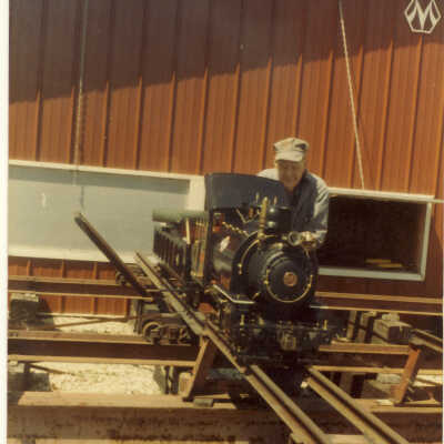 Stanely Wells Collection of Donnelly's Trains at his farm