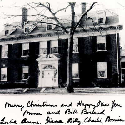 400 North Washington Road, Borland family Christmas card