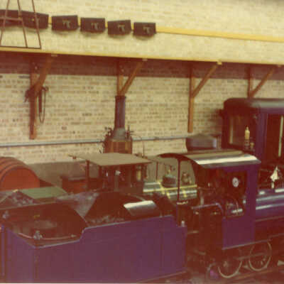 Stanely Wells Collection of Donnelly's Trains at his farm