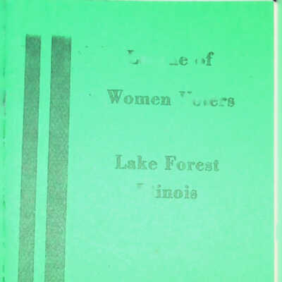 Directory, 1985-86, League of Women Voters of Lake Forest