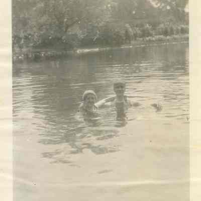 Robert McGann and Harriet Smart Swimming (2)