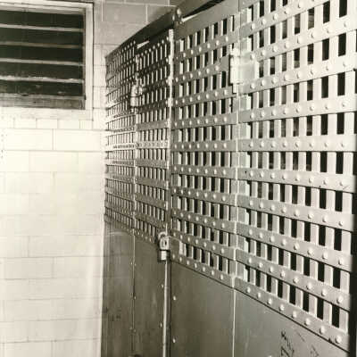 Police department holding cell