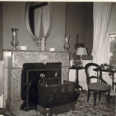 Fireplace in Quinlan home