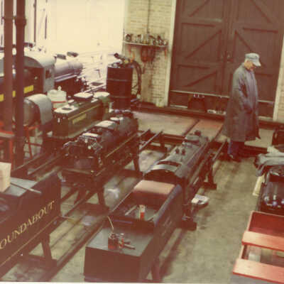 Stanely Wells Collection of Donnelly's Trains at his farm