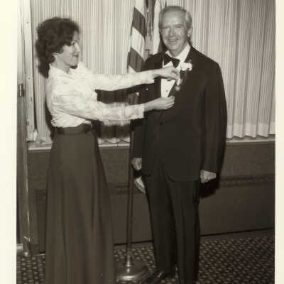 Gene Mullin with medal