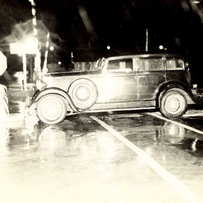Car at train crossing