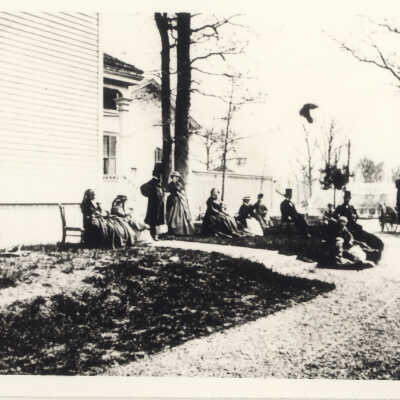 Group of people at "The Homestead"