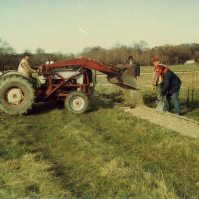 Stanely Wells Collection of Donnelly's Trains at his farm