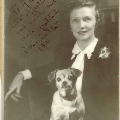 Irene Castle autographed photo