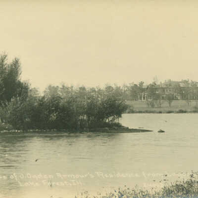 Glimpse of J. Ogden Armour's Residence from Lagoon